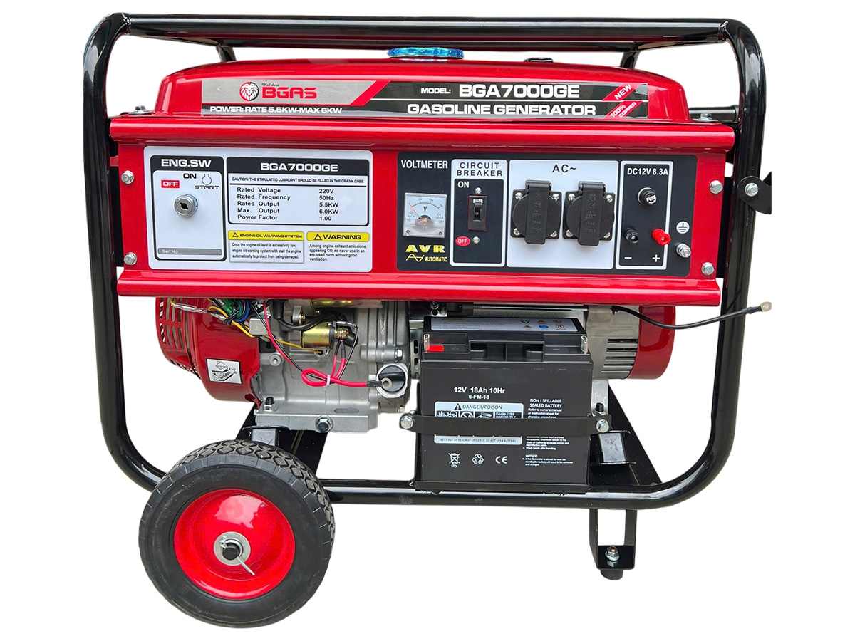 Máy phát điện chạy xăng Bgas BGA7000GE (5.5KW)
