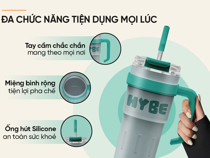 Bình cốc giữ nhiệt Stay Hybe Sunhouse KS-TU750SG (750ml)
