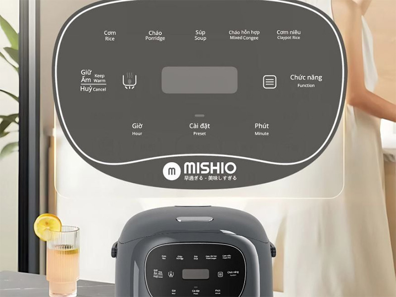 Nồi cơm điện sứ dưỡng sinh Mishio MK365