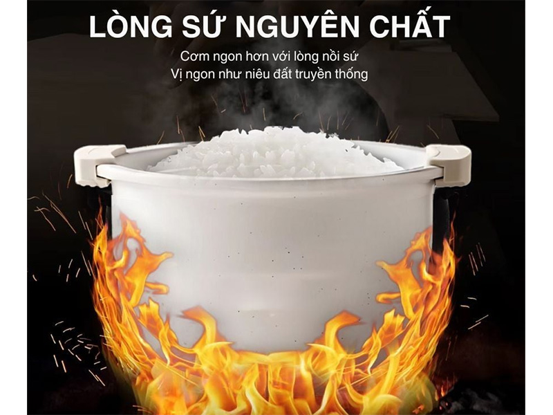 Nồi cơm điện sứ dưỡng sinh Mishio MK365