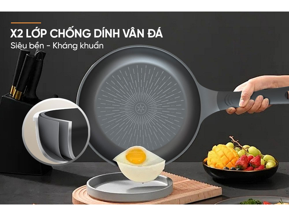 Chảo chống dính Sunhouse SBD26B