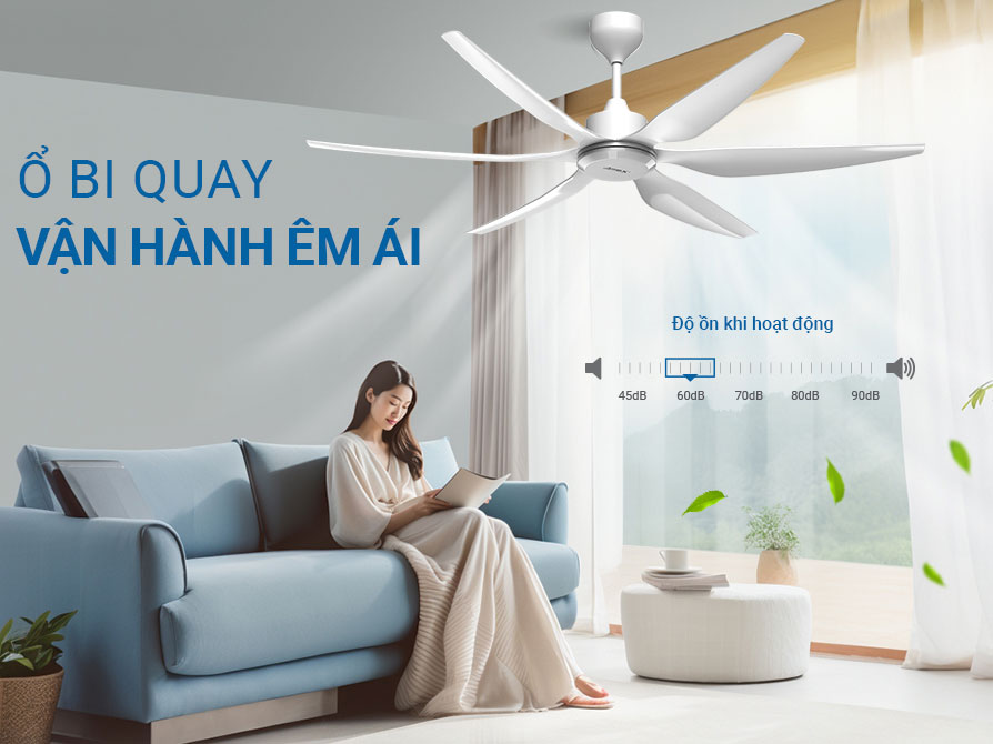 Quạt trần 6 cánh Sunhouse APEX APF7692