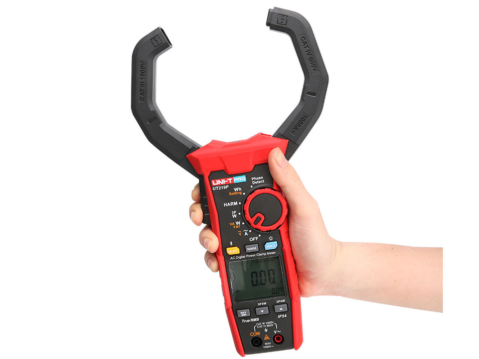Ampe kìm phân tích công suất Uni-T UT219P (1.000A, 1.000V, True RMS)