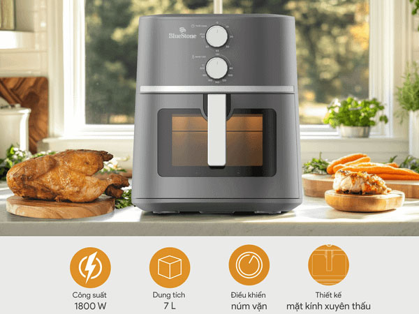 Nồi chiên không dầu BlueStone AFB-5856 - 7 lít