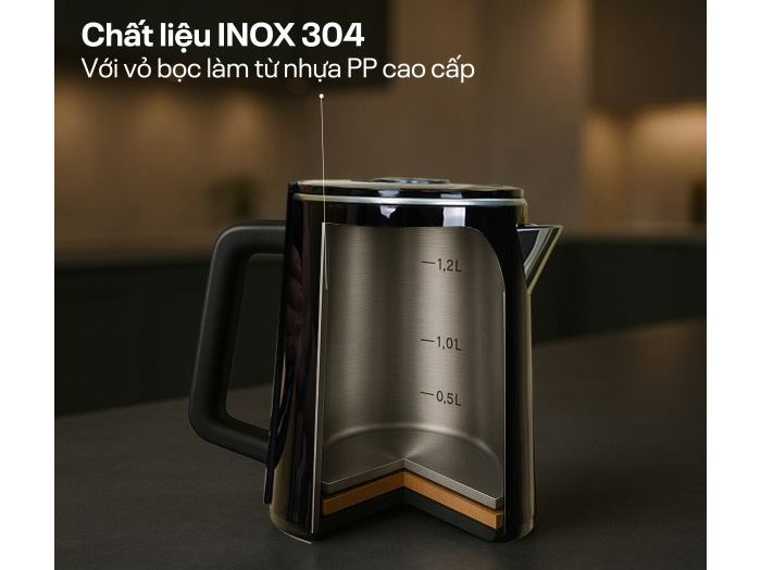 Cây nước nóng lạnh kết hợp bàn pha trà, cafe Fujihome TB815