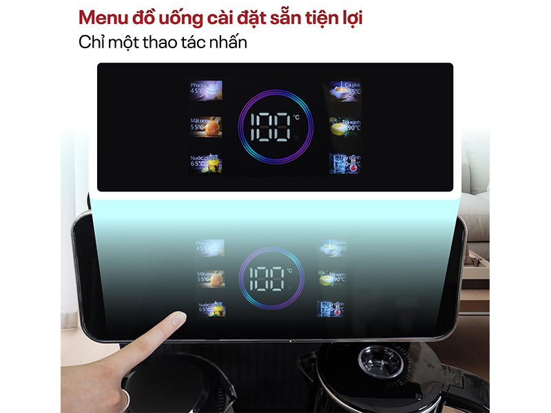 Cây nước nóng lạnh kết hợp bàn pha trà, cafe Fujihome TB815