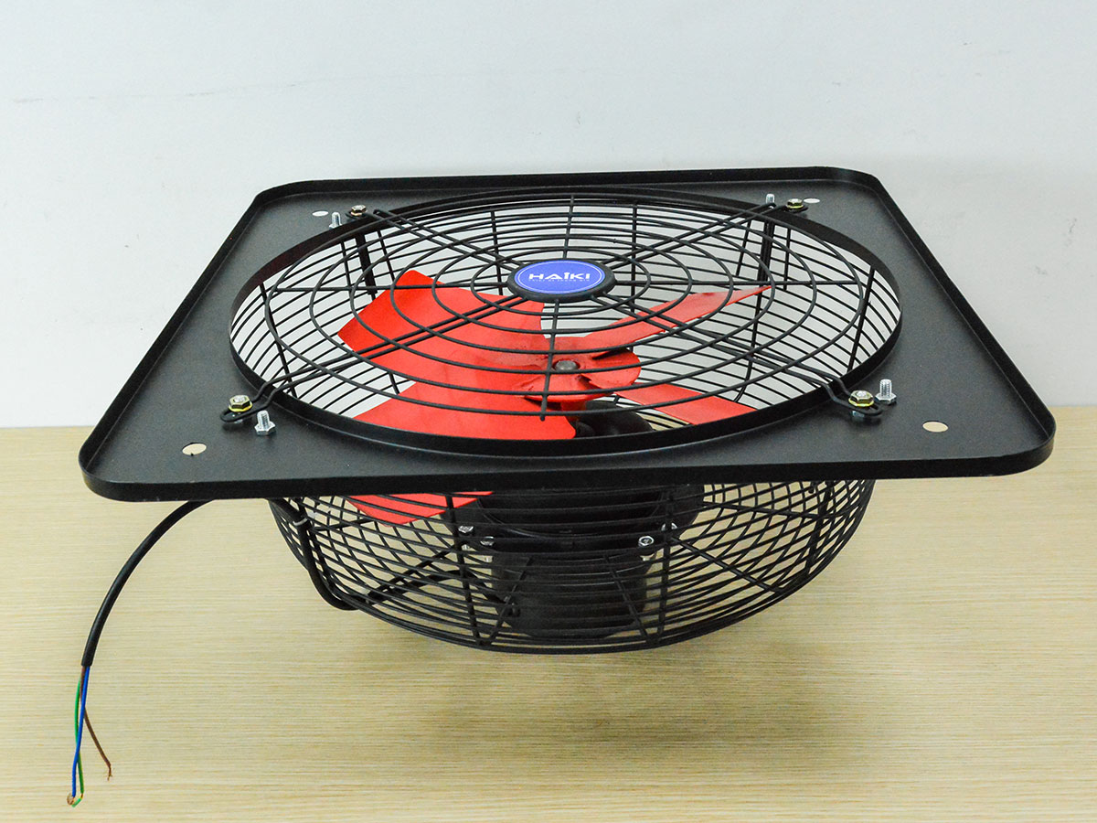 Quạt thông gió công nghiệp vuông có lưới Haiki HKV40CL