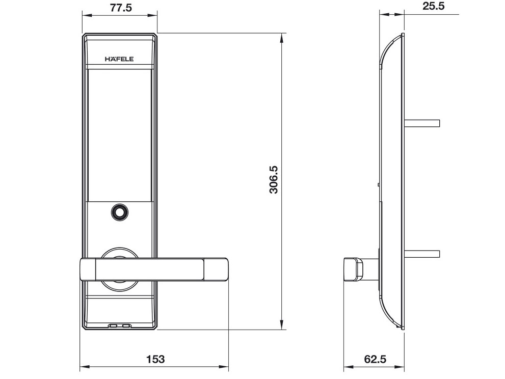 Khóa điện tử Hafele EL7500 (912.05.716)
