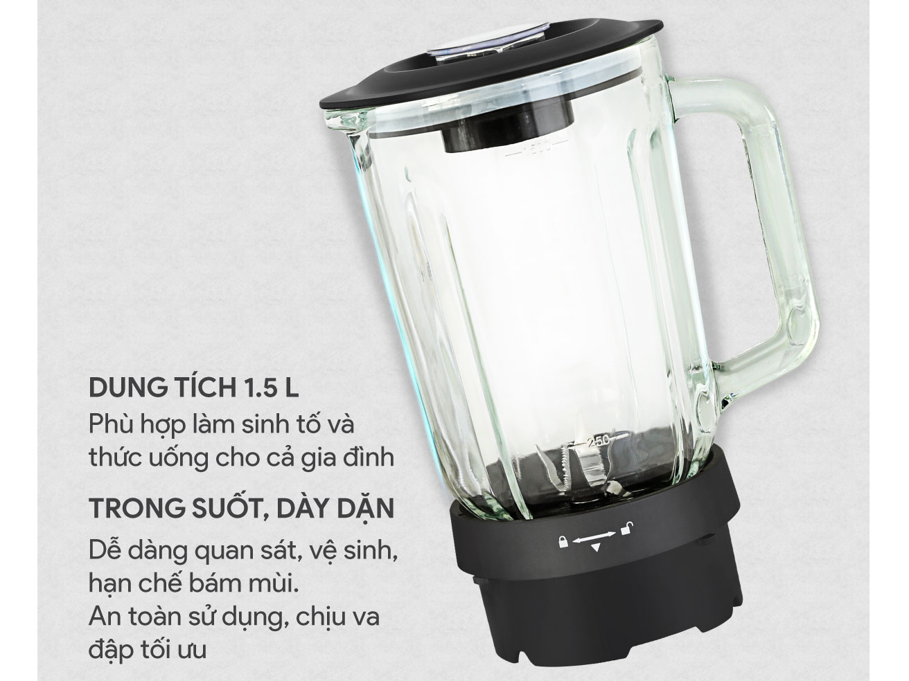 Máy xay sinh tố BlueStone BLB-5341 (1.5 lít, 600W)