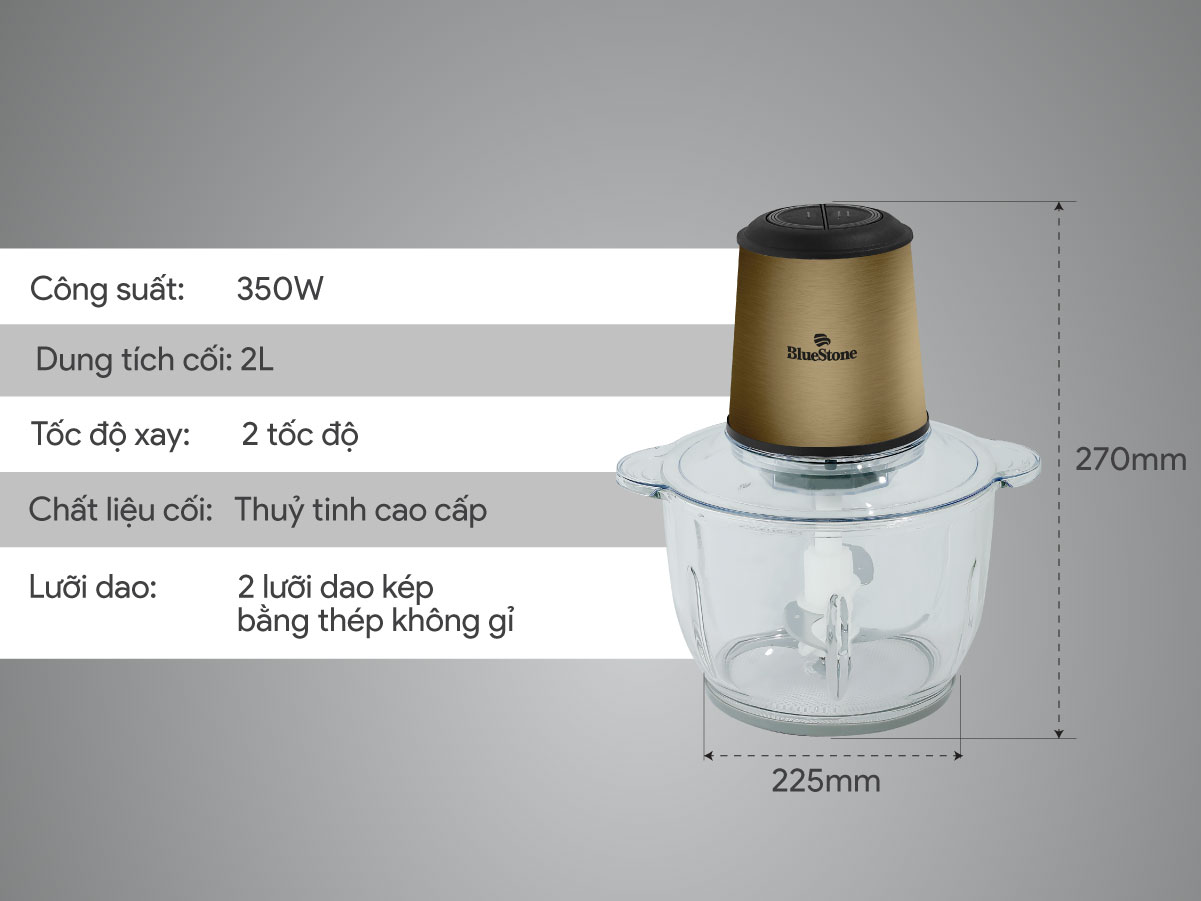 Máy xay thịt BlueStone CHB-5148 - 350W, 2 lít
