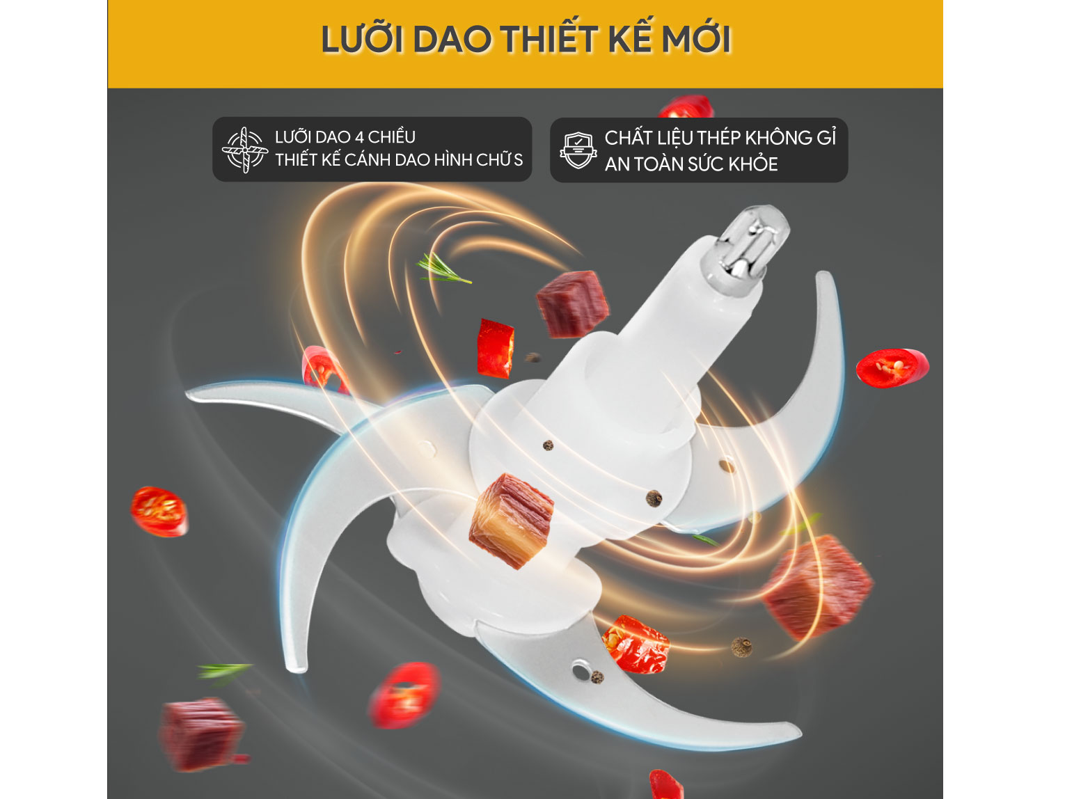 Máy xay thịt BlueStone CHB-5148 - 350W, 2 lít