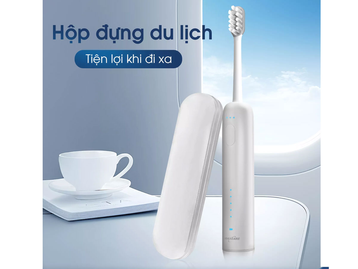 Bàn chải điện Maxcare Sonic X Whitening xoay 60 độ