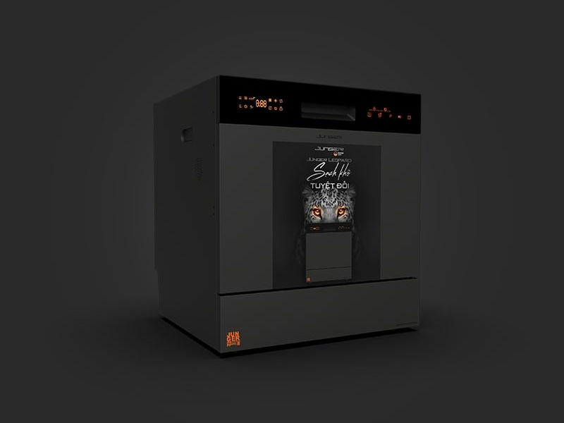 Máy rửa bát Junger Leopard DWJ-136-VG