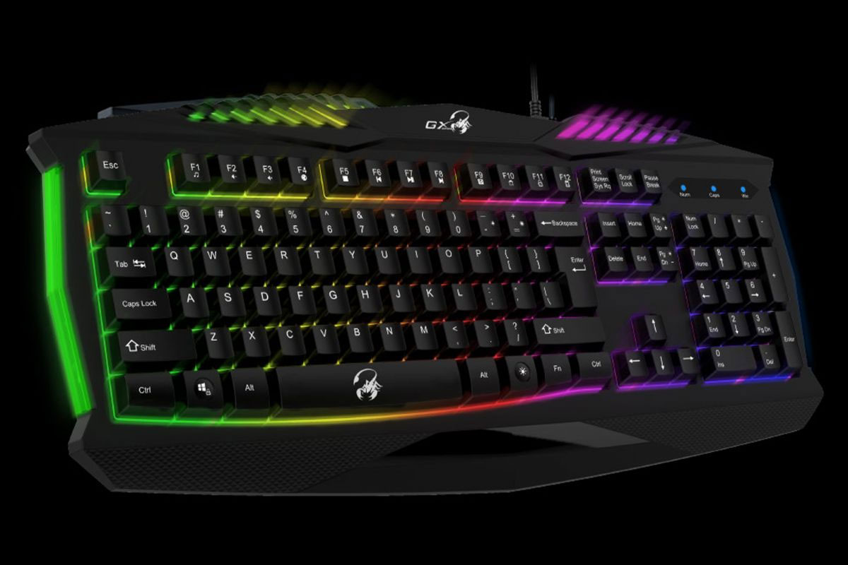 Bàn phím có dây Genius Scorpion K220 (có đèn chiếu sáng 7 màu)