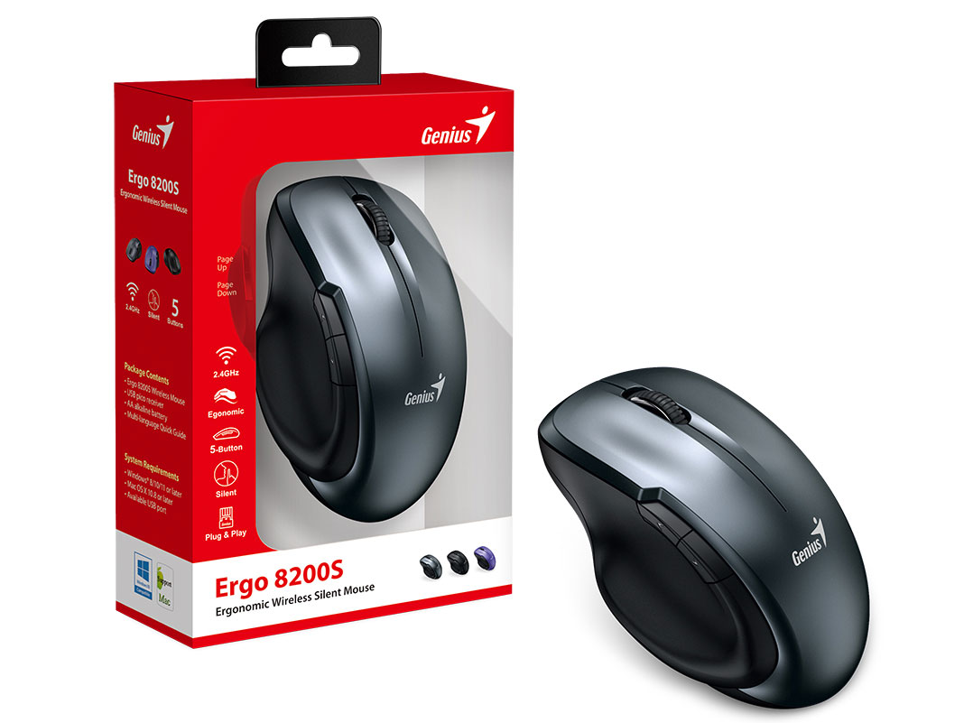 Chuột không dây Genius Ergo 8200S