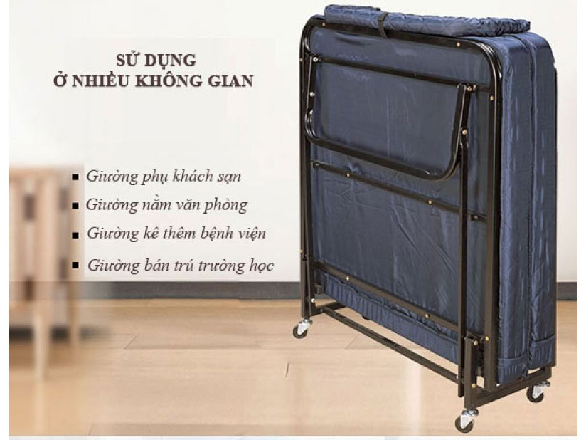 Giường phụ khách sạn đệm mút 6cm (GP-G06)