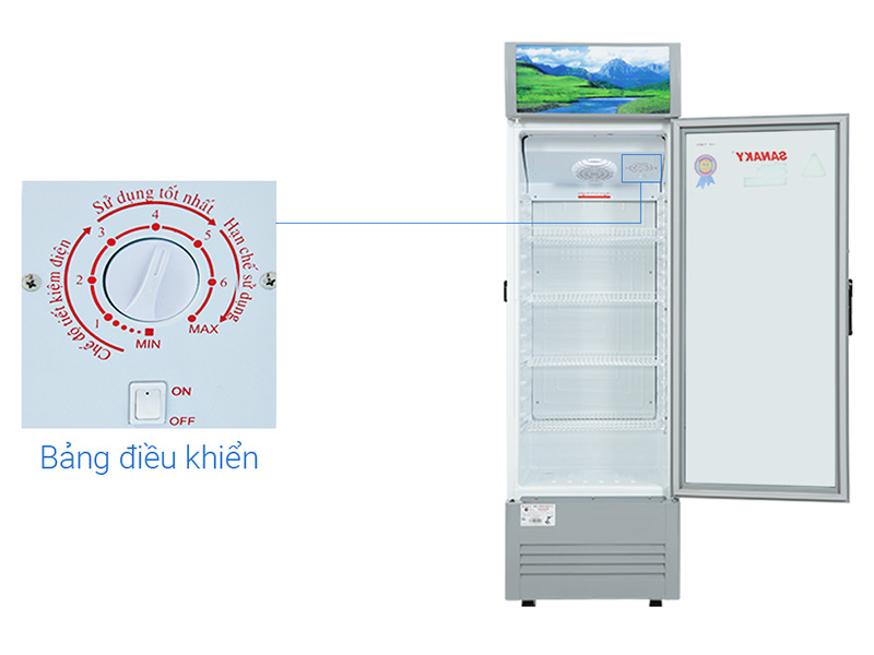 Tủ mát inverter Sanaky VH-258K3L 250 lít LOW-E chống đọng sương
