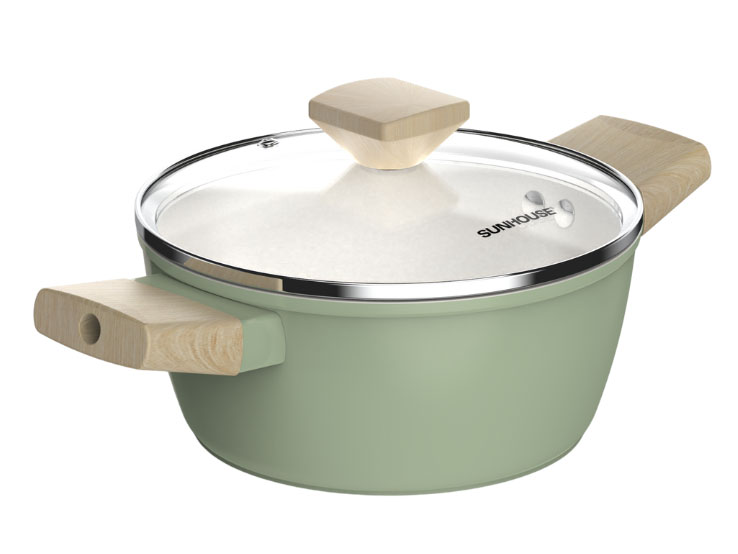 Bộ nồi phủ sứ Nano đáy từ Sunhouse Healthy SHG7979MT2
