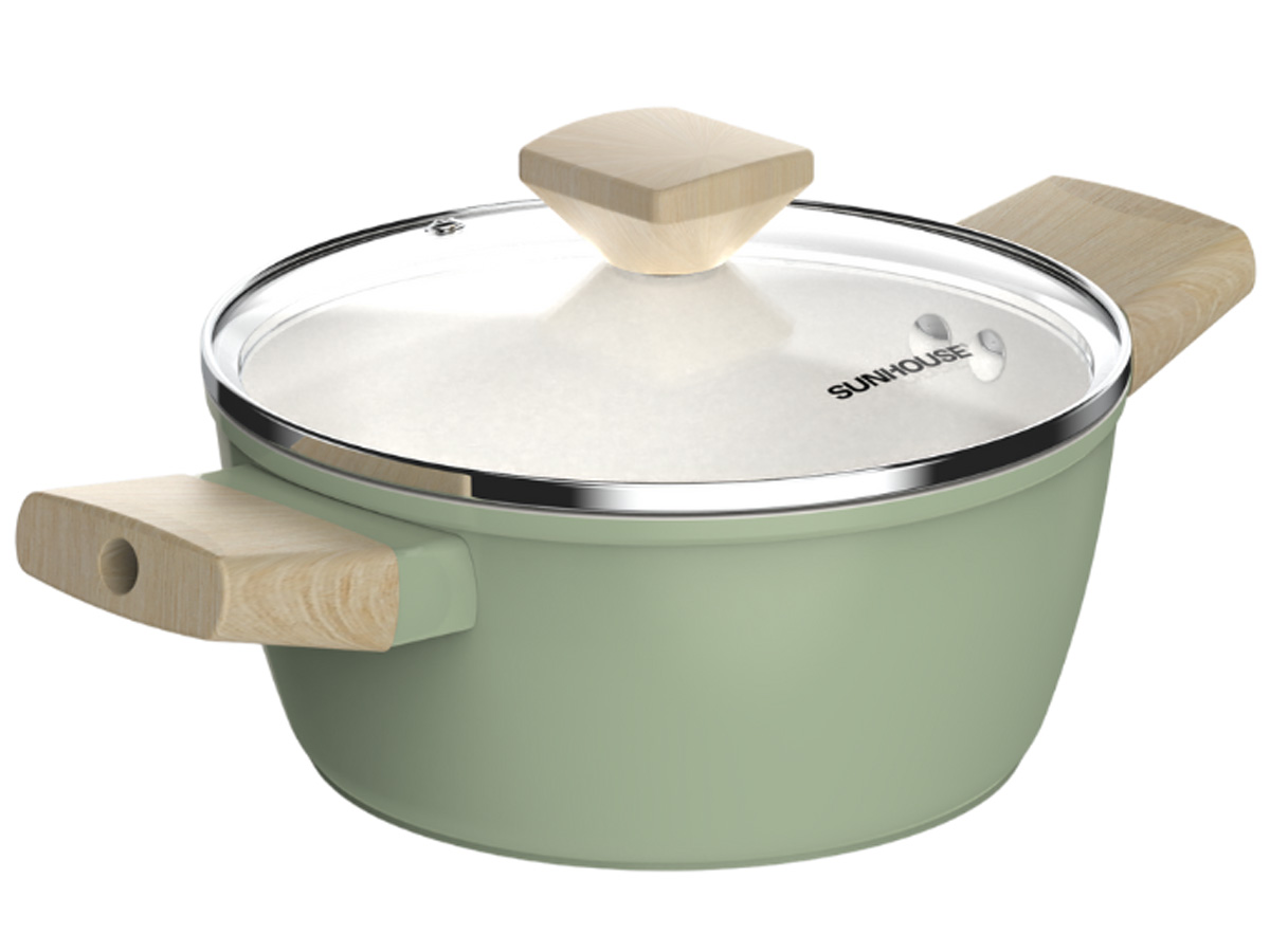 Bộ nồi phủ sứ Nano đáy từ Sunhouse Healthy SHG7979MT1