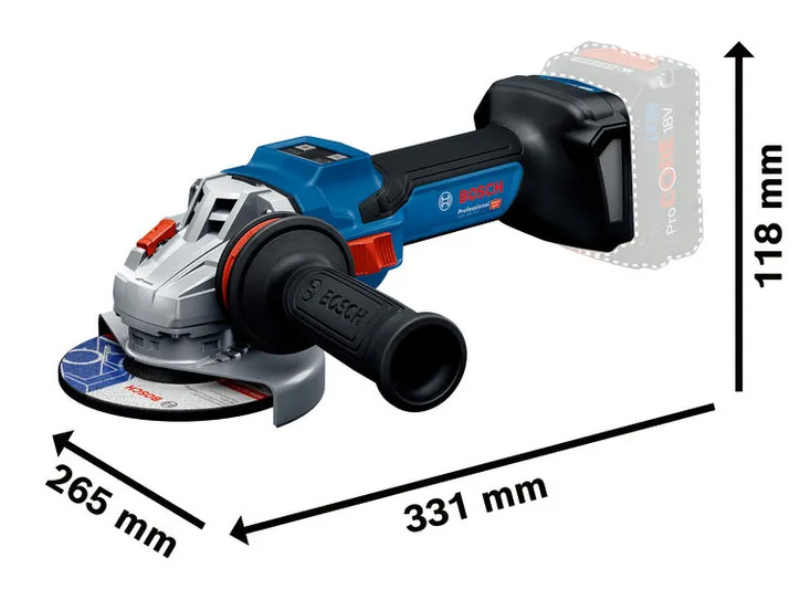 Máy mài góc dùng pin 18V Bosch GWS 18V-15 S (Solo) 06019M60K0