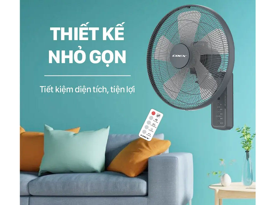 Quạt treo tường Coex CW-7213A (Điều khiển từ xa)