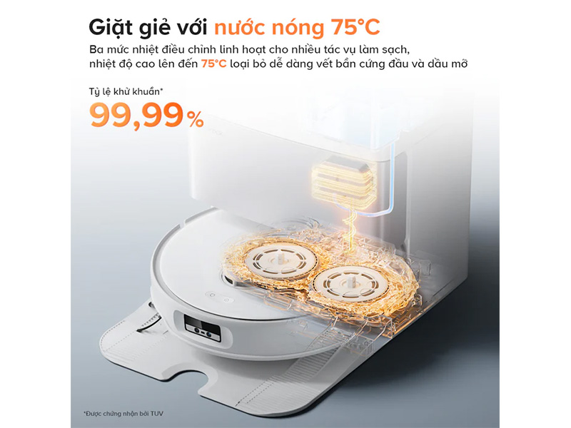 Robot hút bụi lau nhà Roborock Qrevo Edge 5V1 (Model: RRE0VCM + EWFD30HRR)