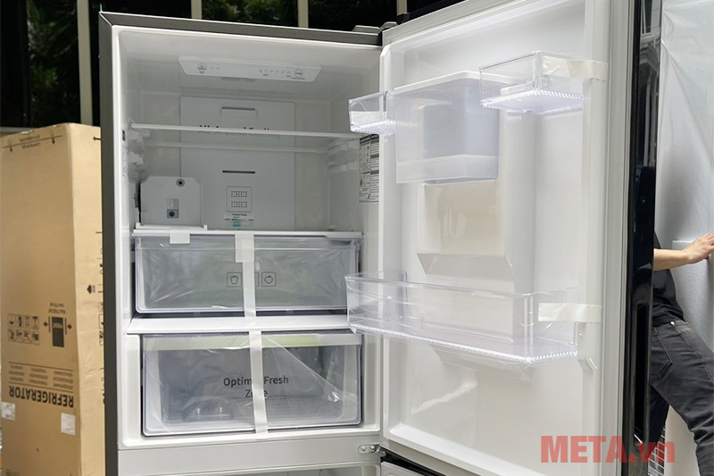 Tủ lạnh hai cửa ngăn đông dưới 276 lít Samsung RB27N4190BU/SV