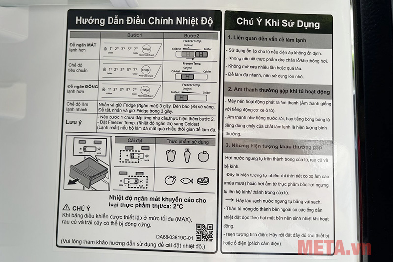 Tủ lạnh hai cửa ngăn đông dưới 276 lít Samsung RB27N4190BU/SV