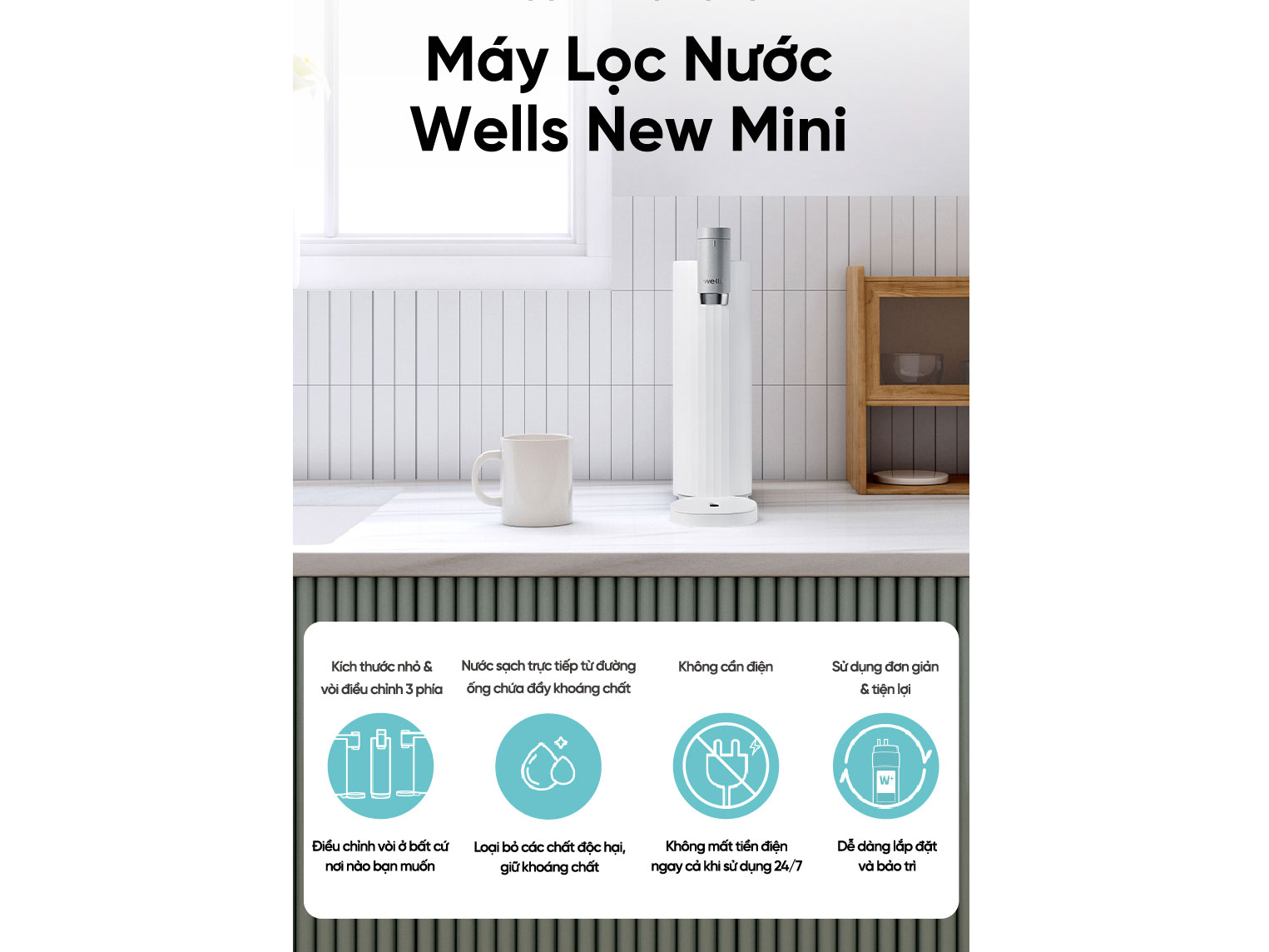 Máy lọc nước Wells New Mini