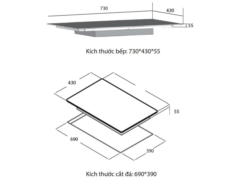 Bếp từ đôi Spelier STL-210C