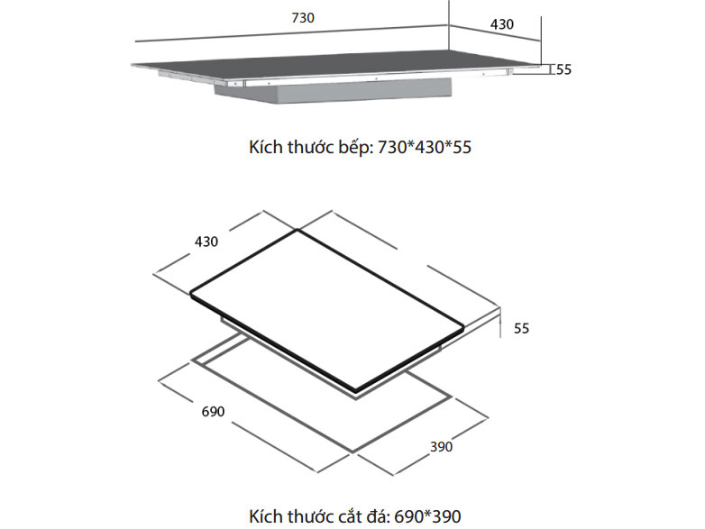 Bếp từ đôi Spelier STL-220C
