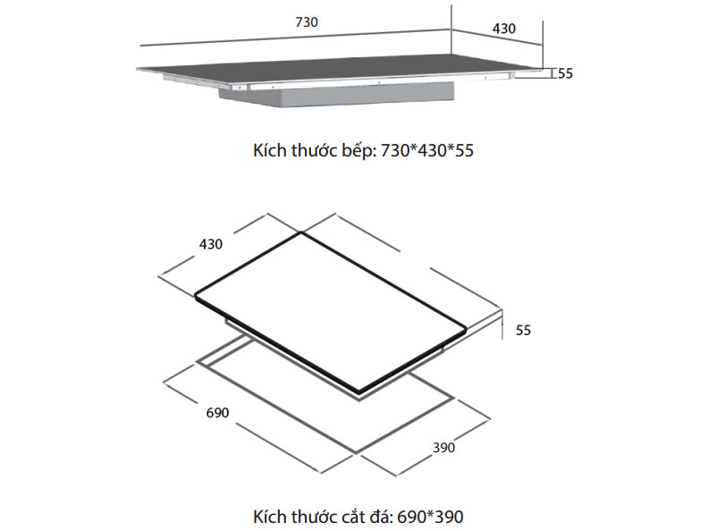 Bếp từ đôi Spelier STL-240C
