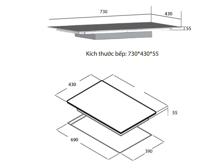 Bếp từ đôi Spelier STL-520S Plus