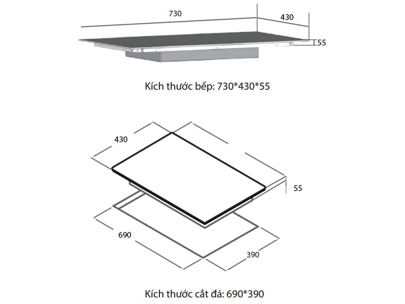 Bếp từ đôi Spelier STL-590S Plus