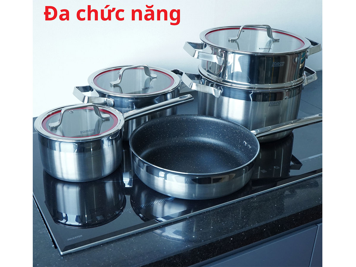 Bộ nồi inox 5 lớp Lorca TA-5022