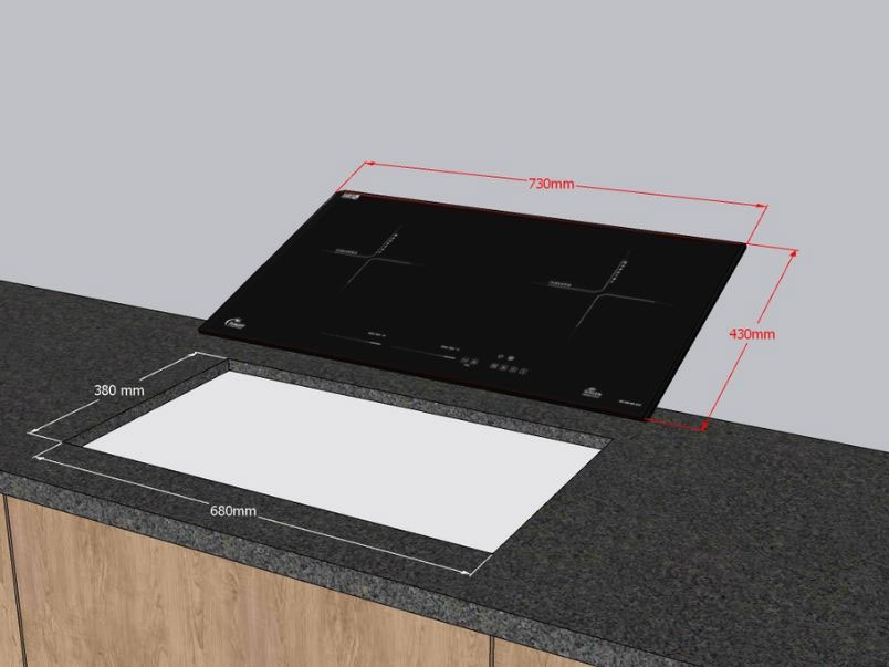 Bếp từ đôi âm Tomate GH 8G-02I DFC