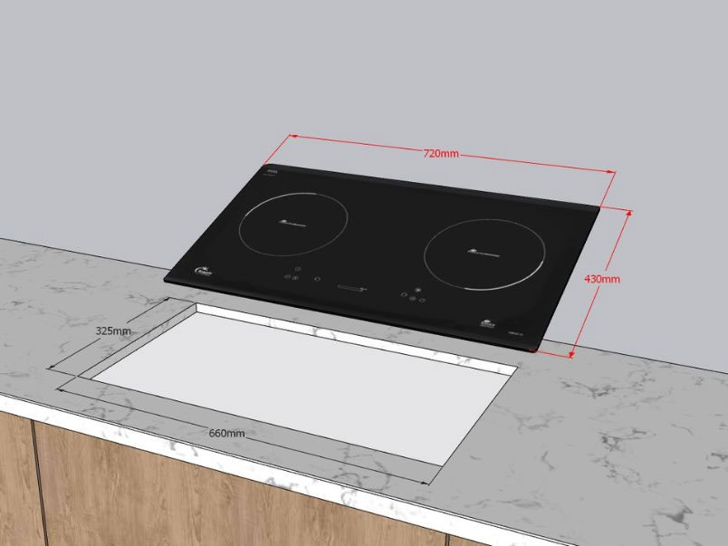 Bếp từ đôi âm Tomate TOM 02I-7S