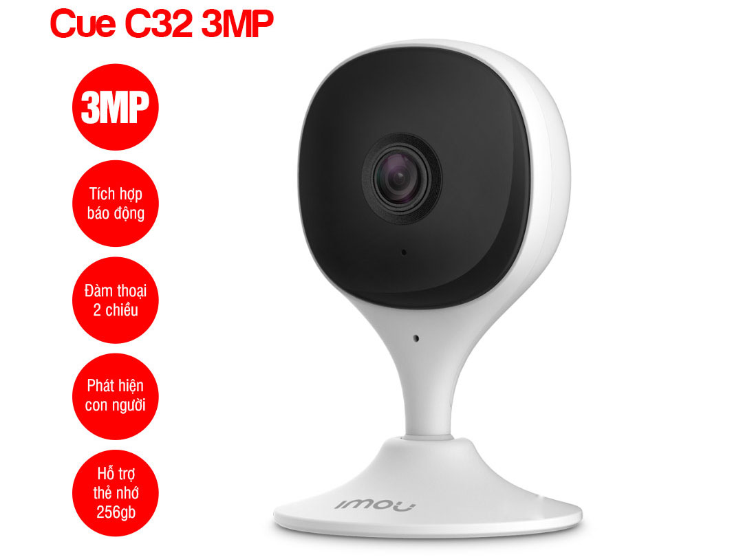 Camera Wifi trong nhà IMOU Cue C32 3MP (IPC-C32SP / IPC-C32EP)