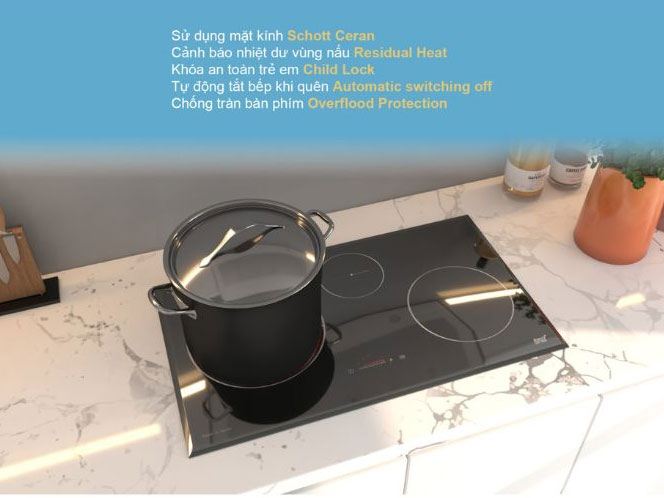 Bếp từ kết hợp hồng ngoại Lorca LCE 306