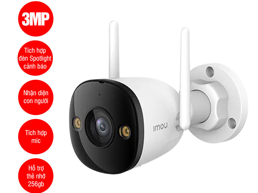 Camera Wifi ngoài trời IMOU IPC-F32FP 3MP
