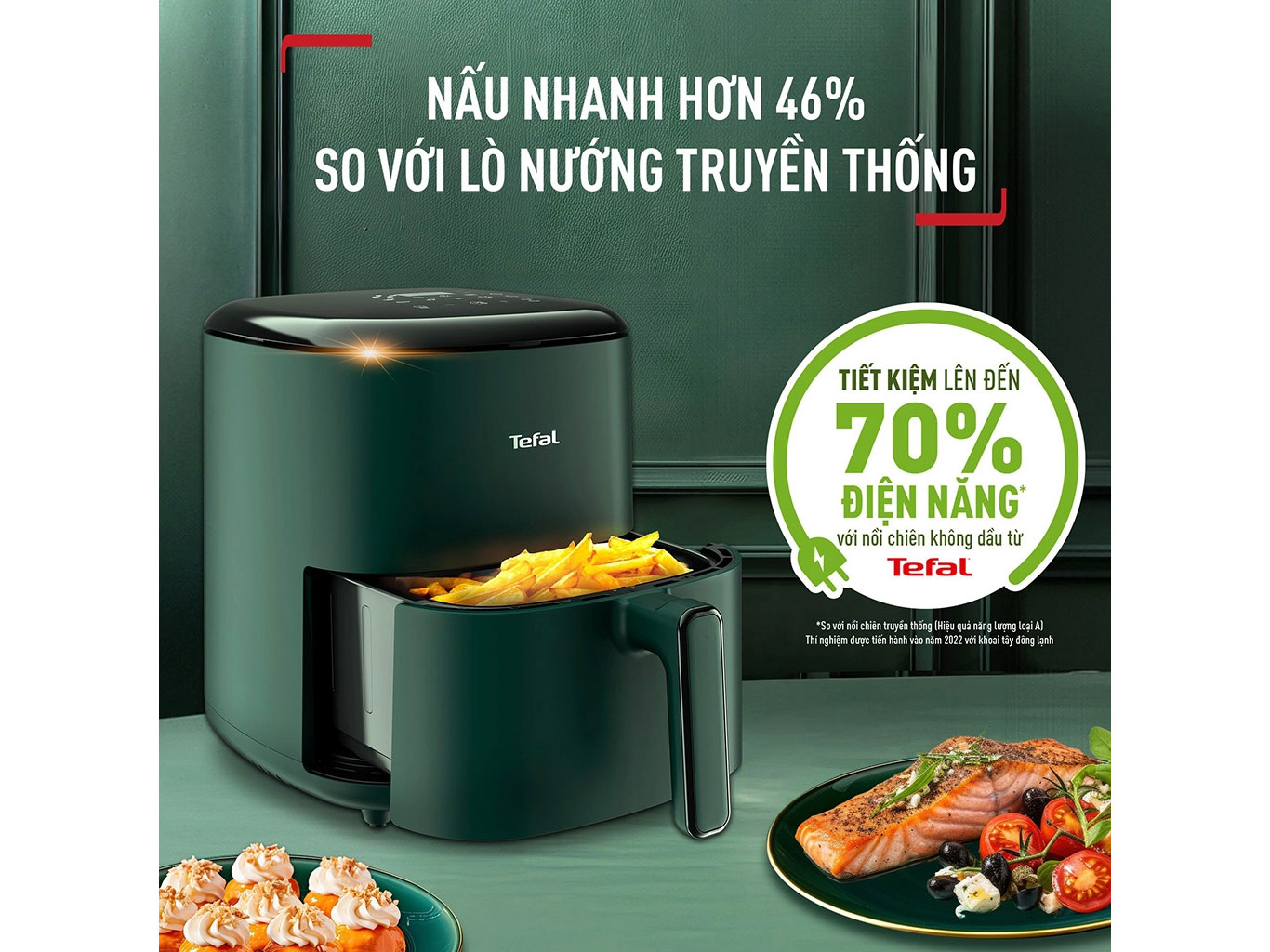 Nồi chiên không dầu điện tử Tefal Easy Max EY245310 - 5 lít