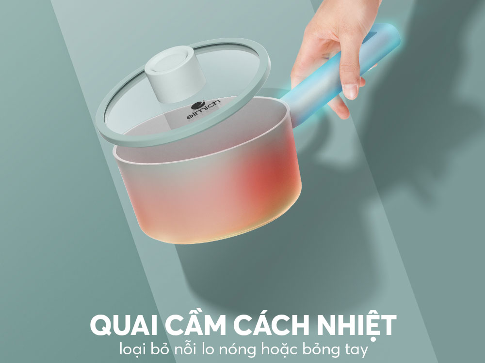 Bộ nồi chống dính Ceramic Elmich Verona EL5223SK03