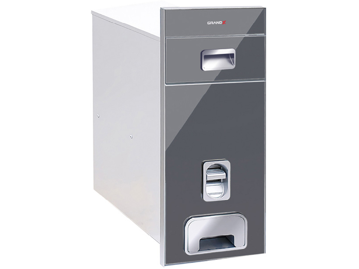 Thùng gạo âm tủ mặt kính GrandX XR.G301