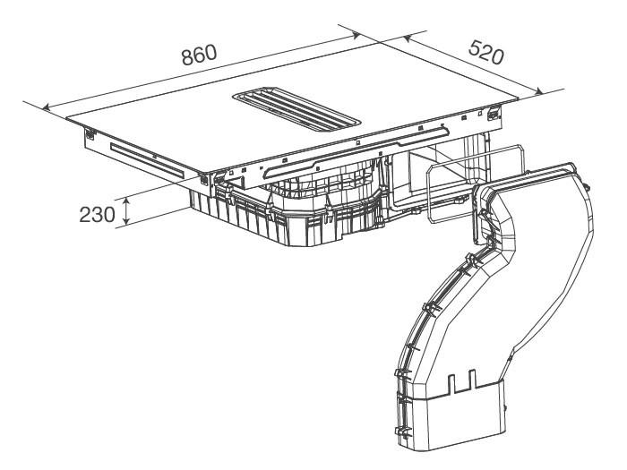 Bếp từ kết hợp máy hút mùi Malloca HIH 860 FZ