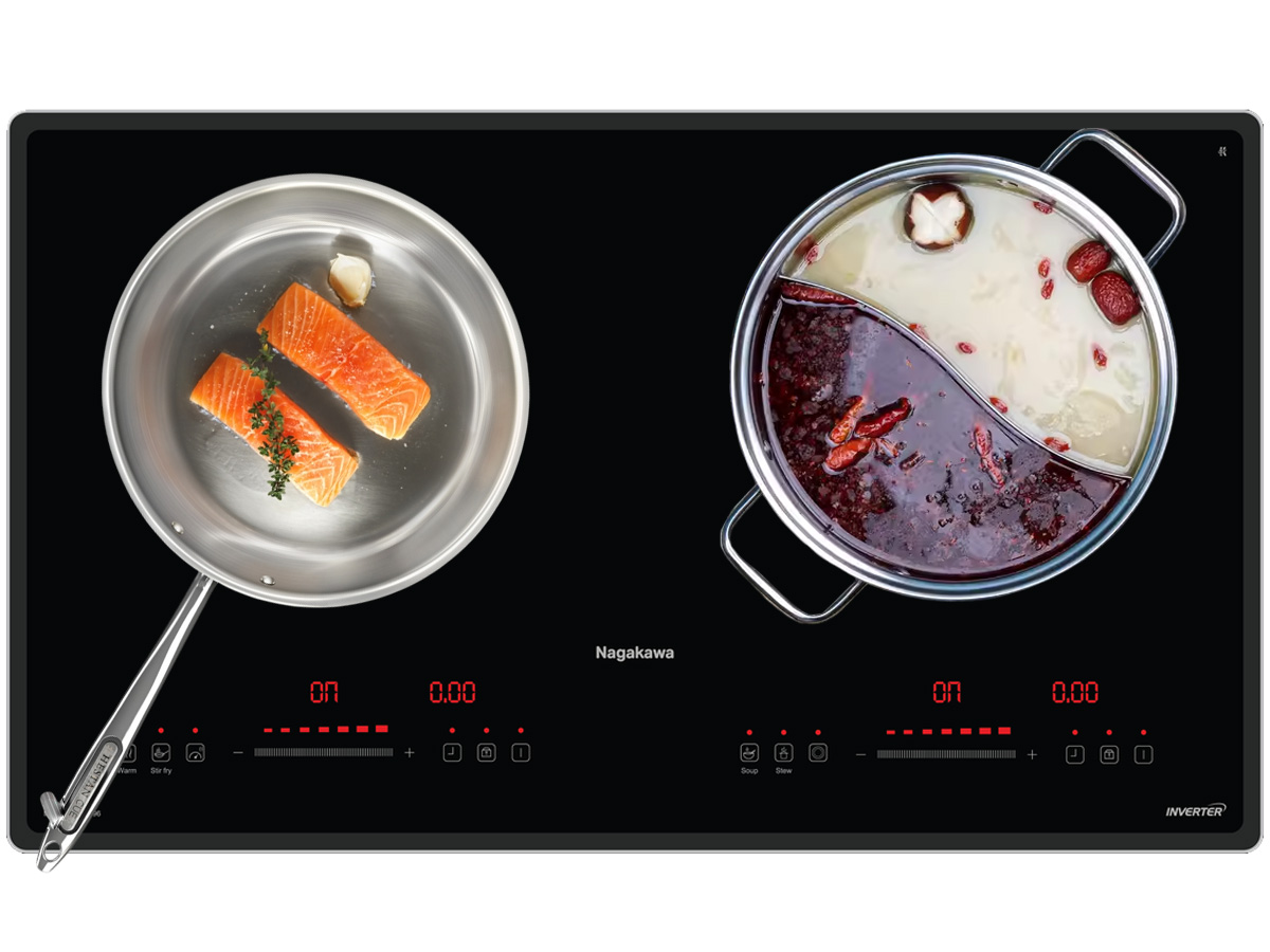 Bếp đôi 1 điện từ 1 hồng ngoại Nagakawa NII8996