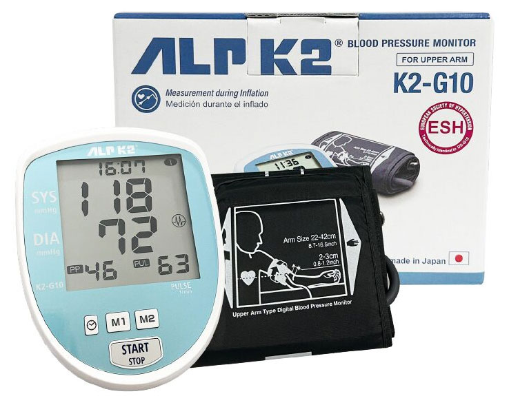 Máy đo huyết áp điện tử bắp tay ALPK2 K2-G10
