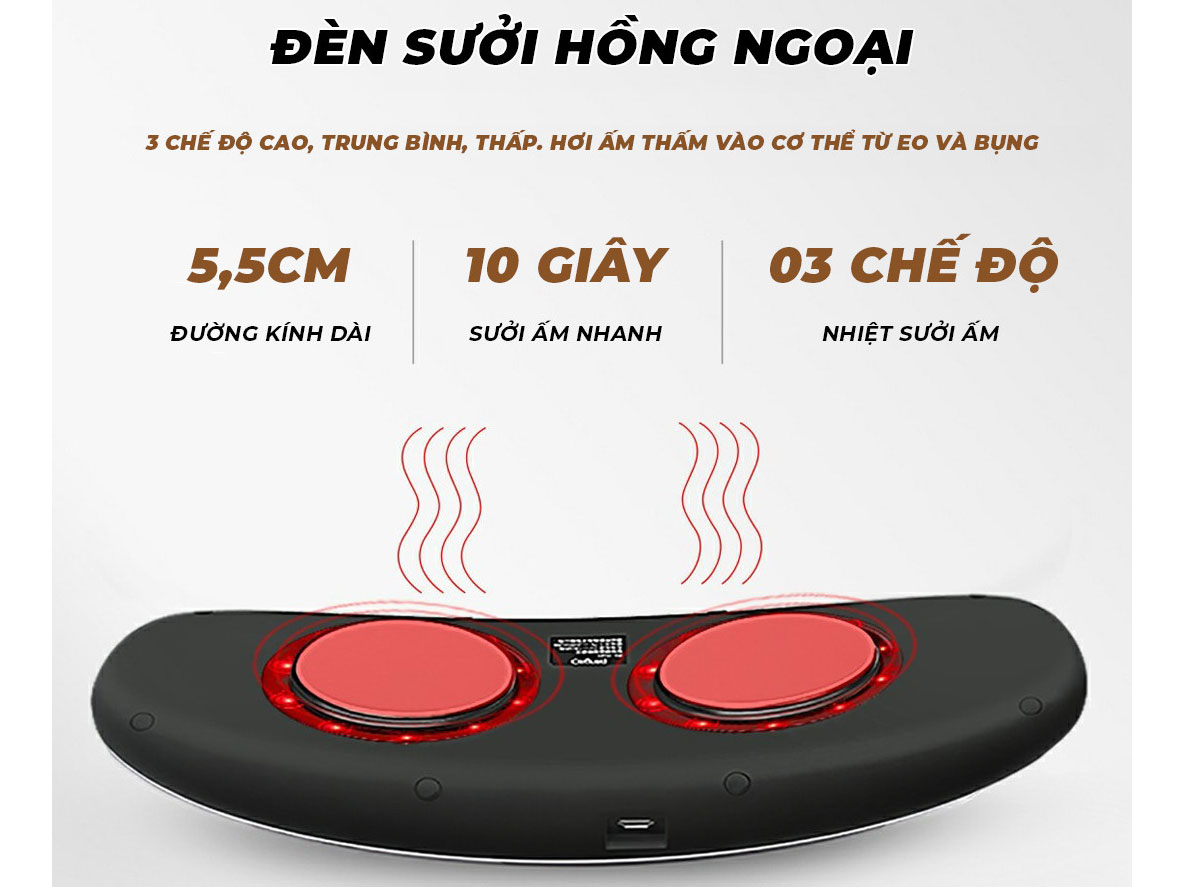 Máy massage bụng, lưng Homca B7