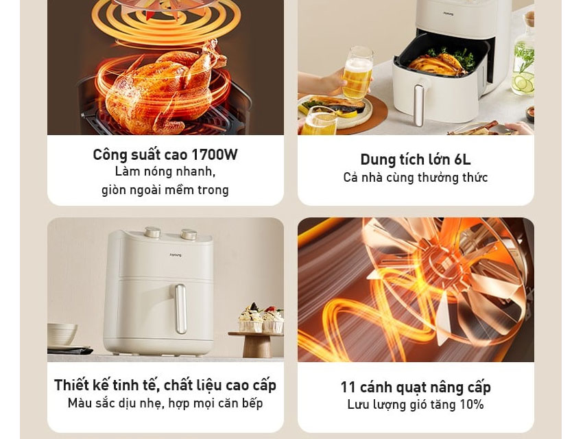 Nồi chiên không dầu Joyoung JAF-612