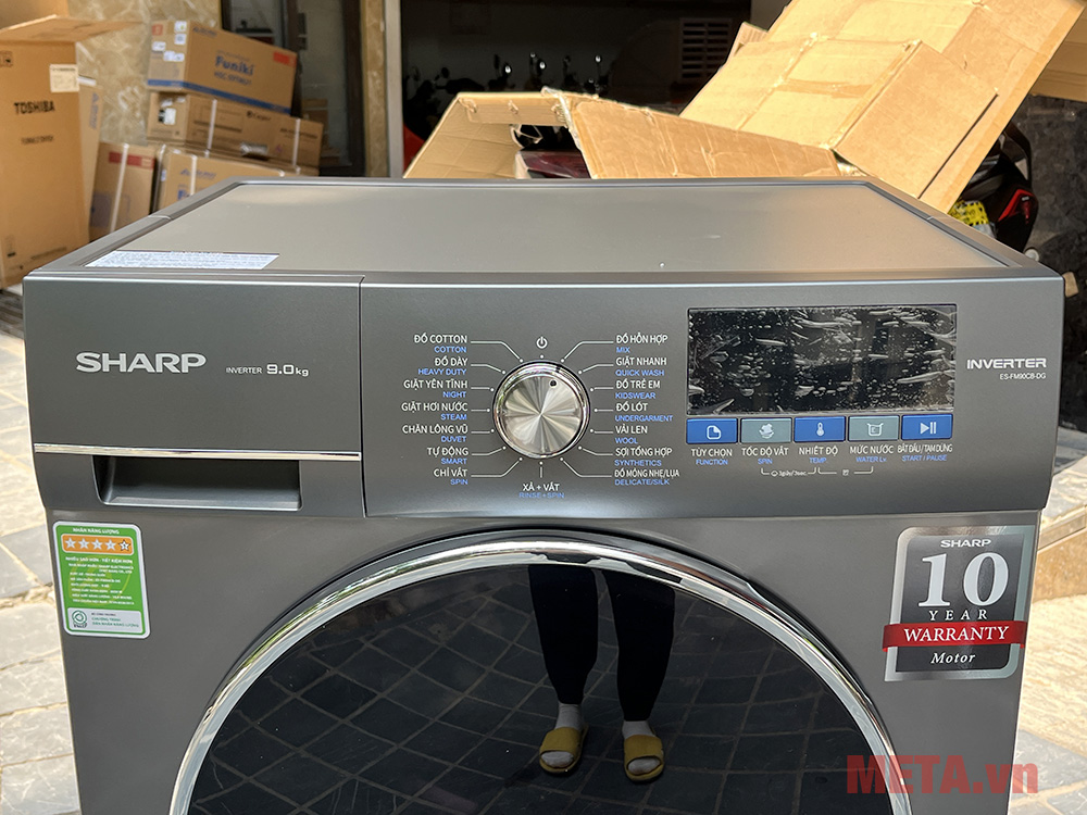 Máy giặt Sharp Inverter 9kg ES-FM90CB-DG