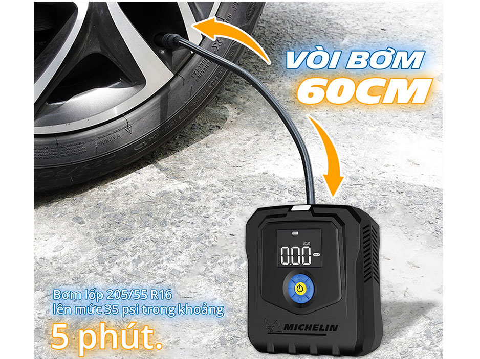 Máy bơm lốp không dây công suất cao Michelin M2567